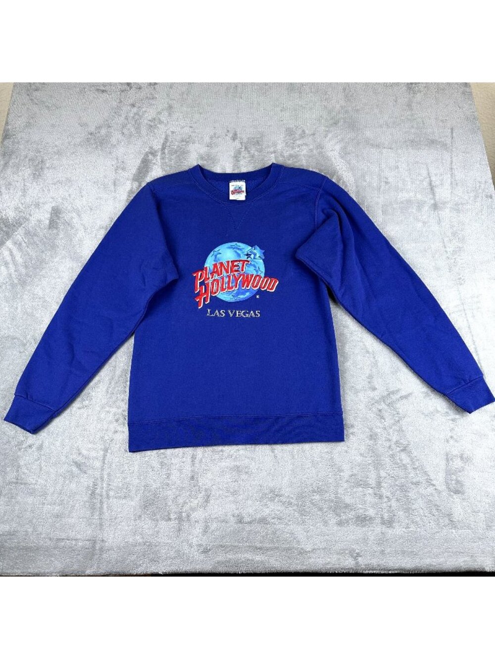 Planet Hollywood Las Vegas VTG 90's Sweatshirt Crewneck SZ S Blue Made In USA